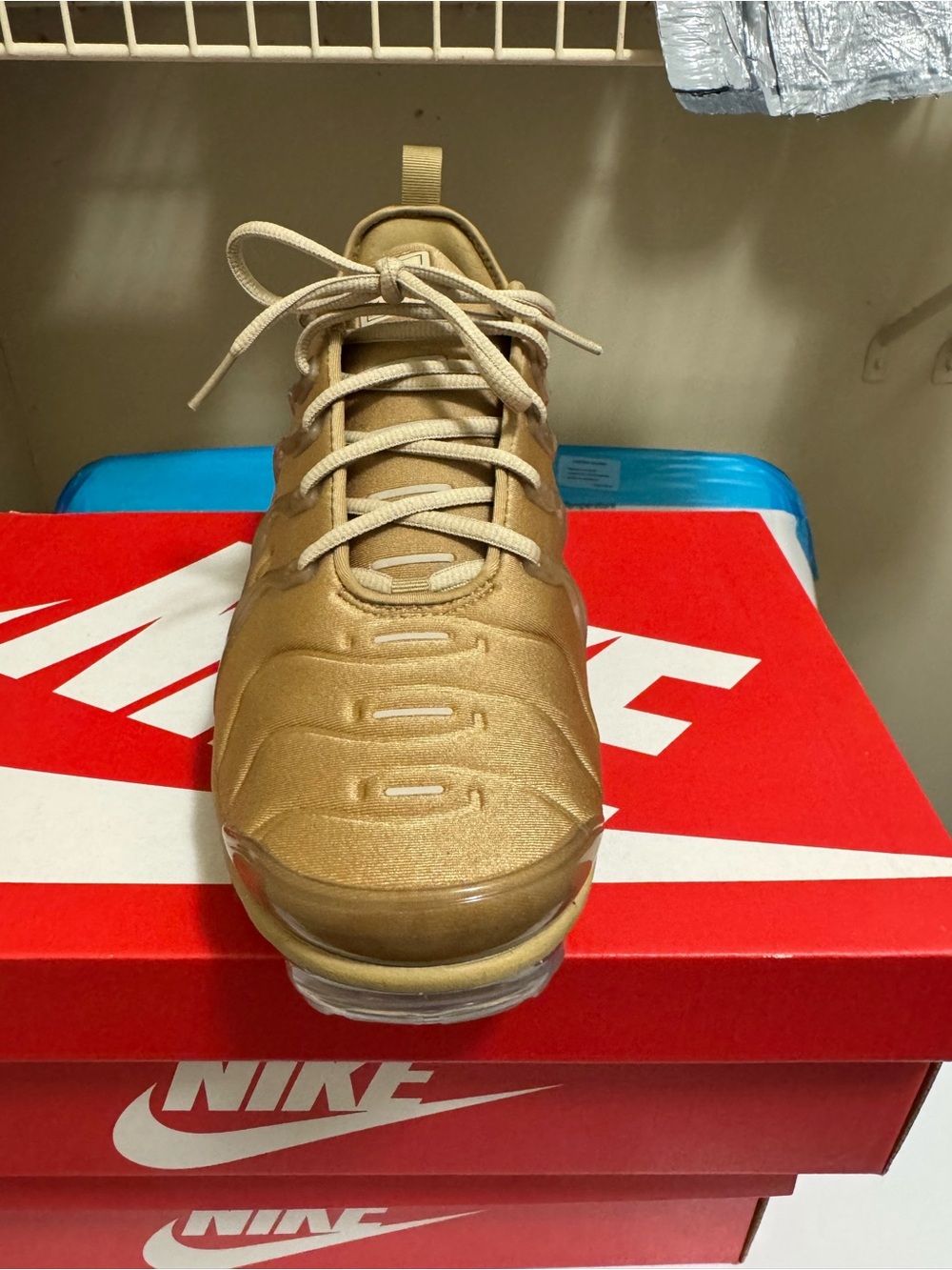Nike Men’s Metallic Gold Low-Top Sneakers